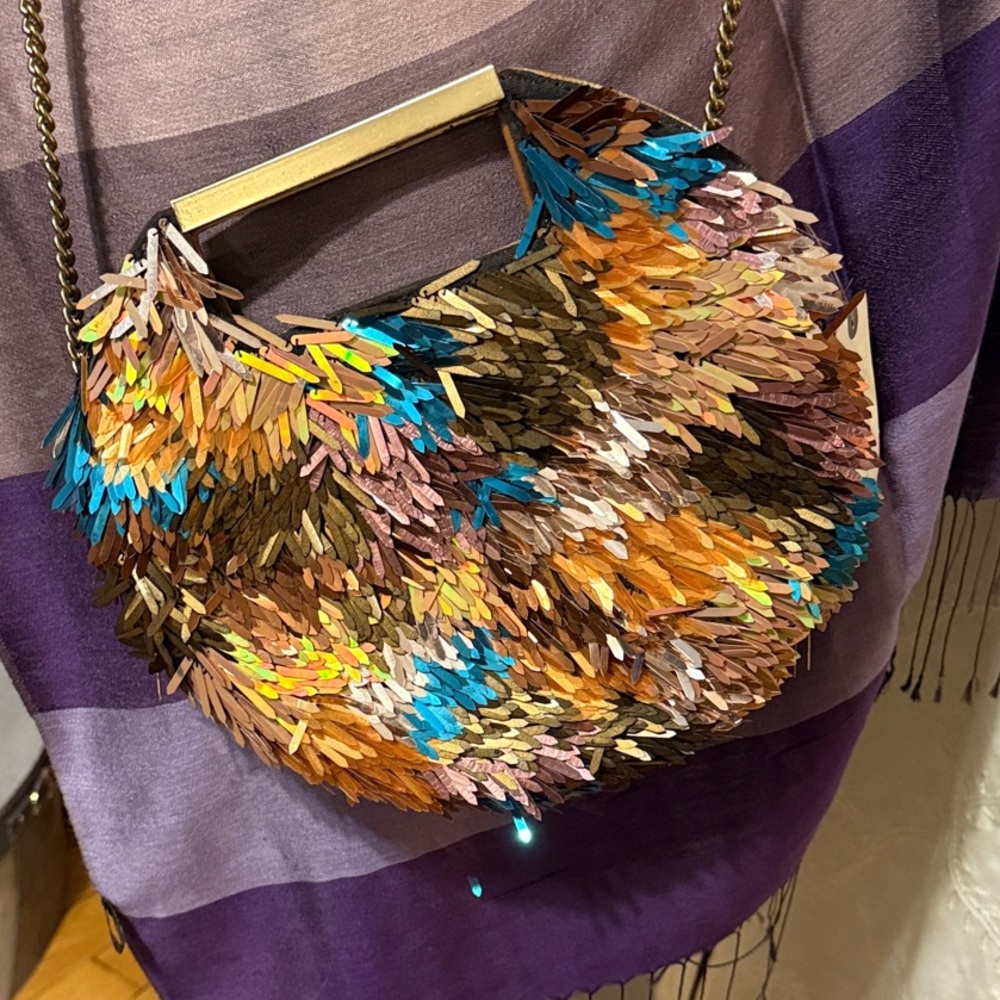 Multicolor Anthro Sequin Women's Bag